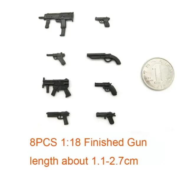1/18 Scale 4D Gun Model Set of 8 - Image 2