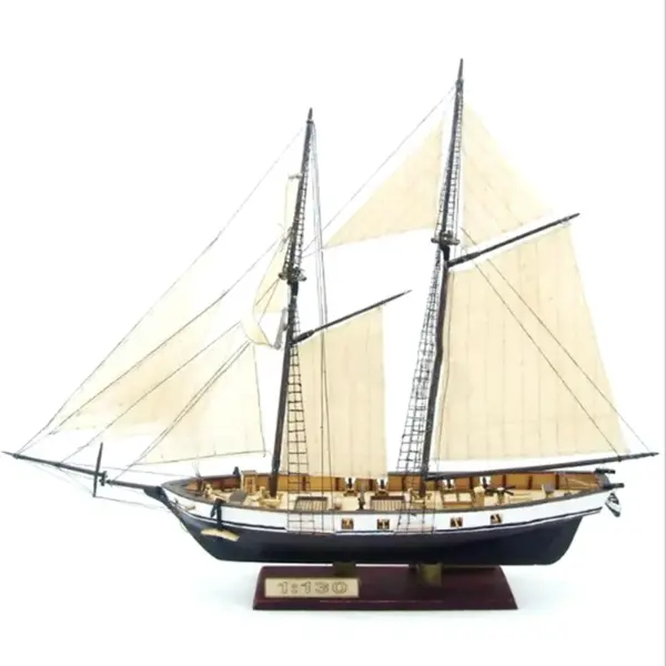 1/96 Scale Wooden Model Sailboat Kit - Image 5