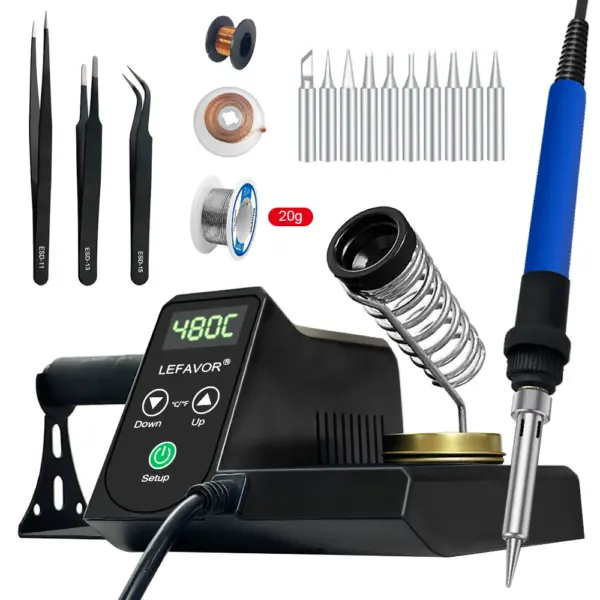 60W Digital Soldering Iron Station 200-480°C - Image 7