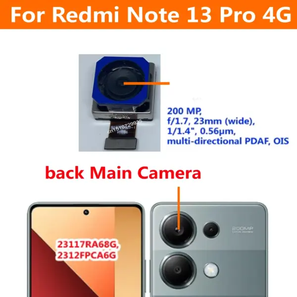 Tested Xiaomi Redmi Note 13 Pro 4G Rear Camera Flex Cable - Image 2