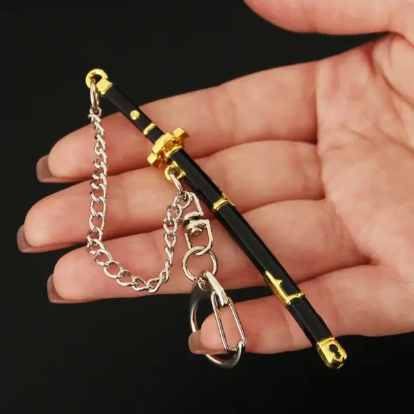 Roronoa Zoro Mini Keychain 9cm Metal Sword - Image 4