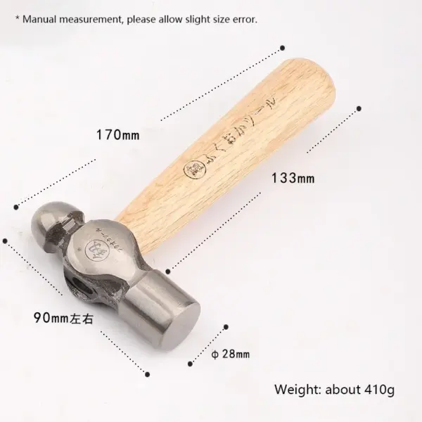 Mini Solid Wood Handle Fitter Hammer - Image 7