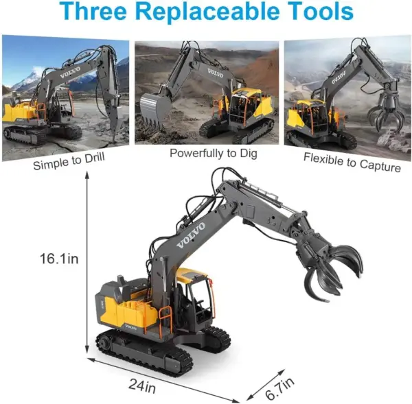 1/16 Double E E568 RC Excavator Alloy Model - Image 2