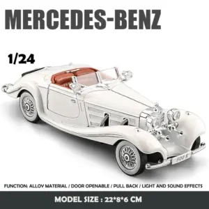 Vintage 1/24 Scale Benz 500K Model Car 27 S8991af73a5fe4fe28f80a1b7cf478a35v