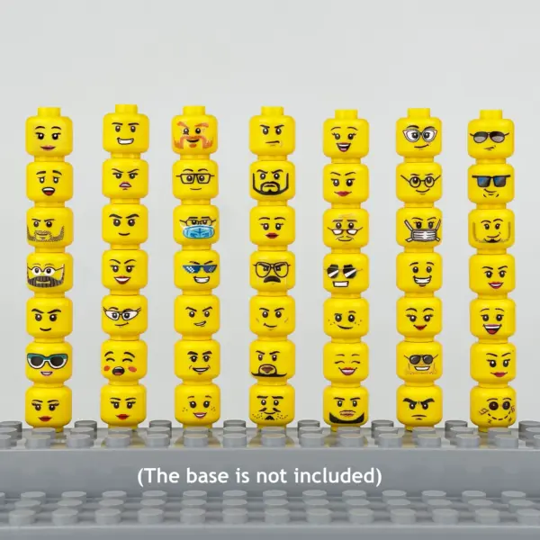 56pcs Building Block Minifigure Head Accessories - Image 3