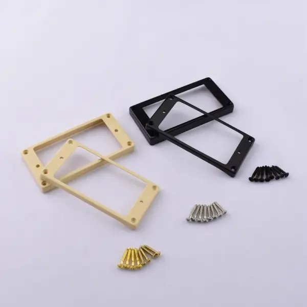 Humbucker Pickup Mounting Frames Set Ivory Black - Image 2