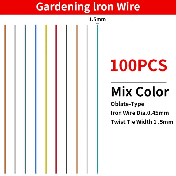 100PCS Reusable Garden Plant Cable Ties - Image 17