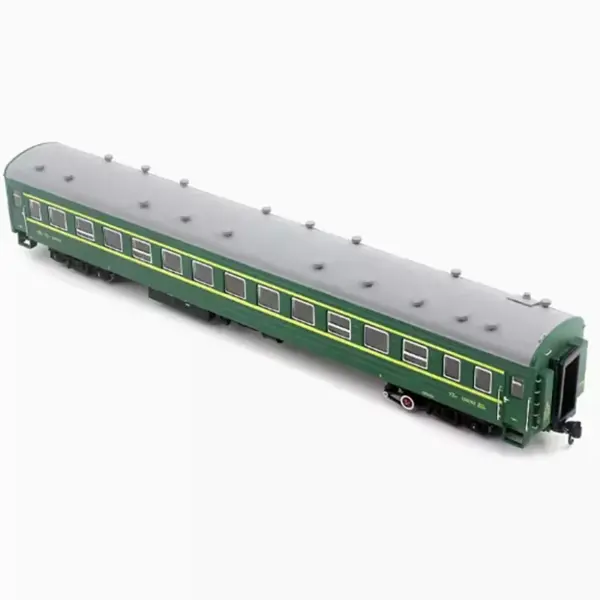 Diecast 1/87 Green YZ22 Passenger Car Model - Image 2