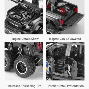 1/28 Raptor F150 Diecast Police Car Model 14 S8a8938dab286468d88d72af74947225fp