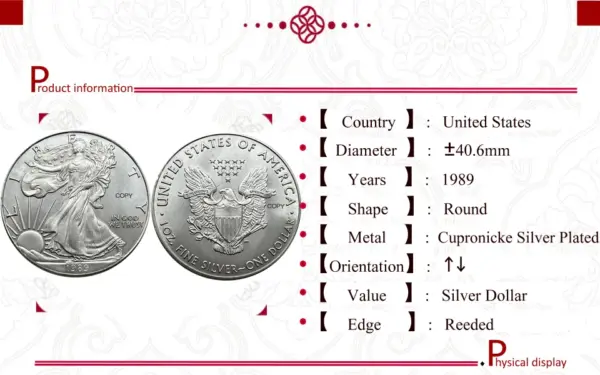 Liberty Silver Plated Commemorative Coin - Image 6