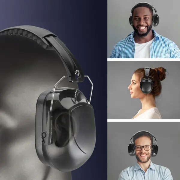 Adjustable Earmuffs 34dB Noise Protection - Image 5