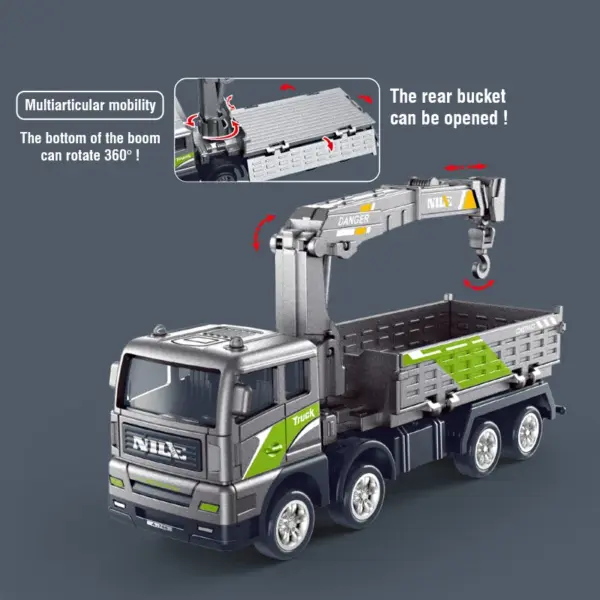 Alloy Diecast Engineering Truck Model Set - Image 2