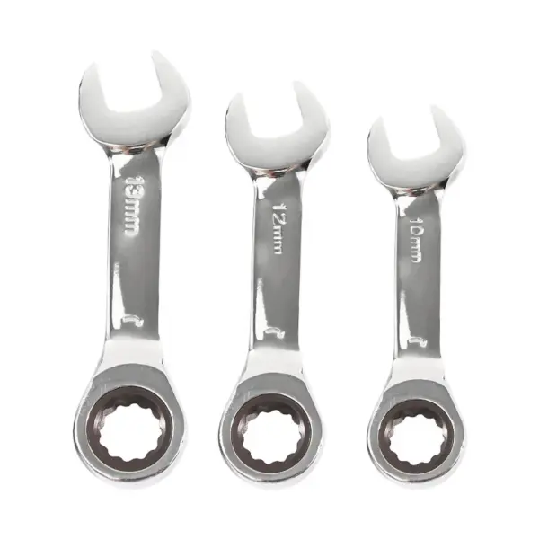 Reversible Stubby Ratcheting Wrench Set 6-14mm - Image 2