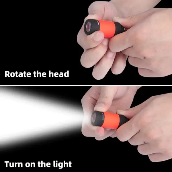 Mini USB Rechargeable Keychain Flashlight S-157 - Image 5