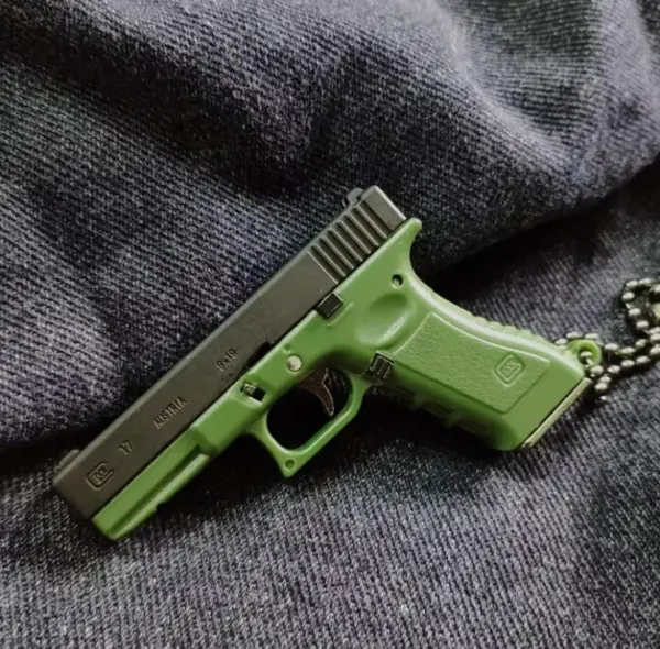 Mini G17 Alloy Pistol Keychain Pendant - Image 4