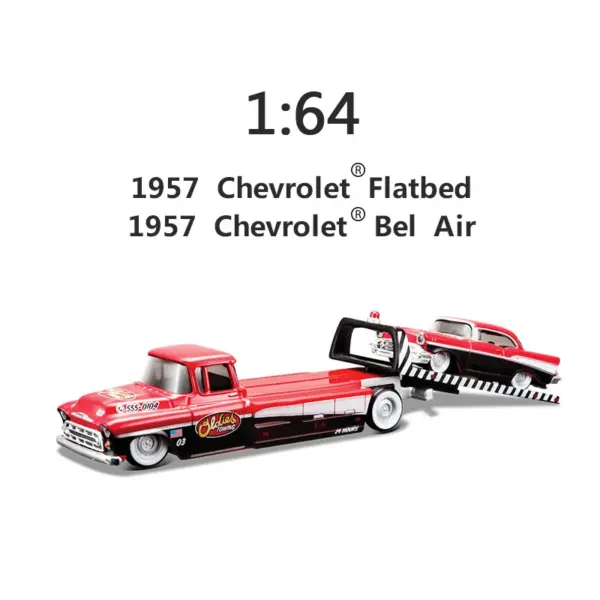 Maisto 1:64 Diecast Transport Trailer Set - Image 10