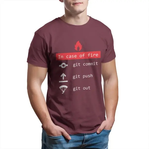 In Case Of Fire Programmer T-Shirt for Men - Image 12