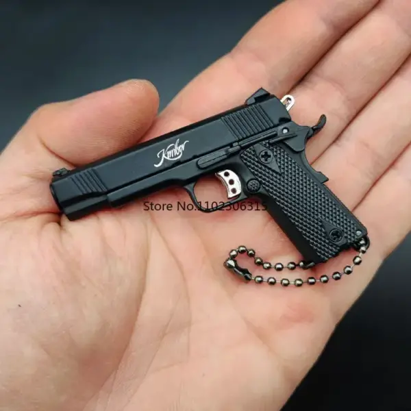 Mini G17 Alloy Pistol Keychain Pendant - Image 10