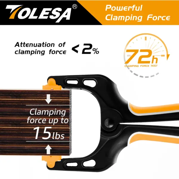 TOLESA 4 Inch Heavy Duty Spring Clamps Set - Image 2
