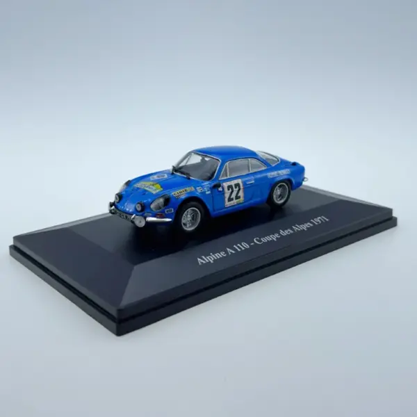 Diecast 1:43 Alpine A110 Classic Police Model - Image 6