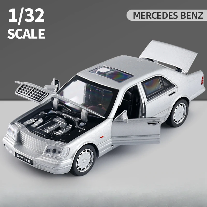 Diecast BMW S-W140 Classic Model Car 1/32 8 Diecast BMW S-W140 Classic Model Car 1/32 - Image 8