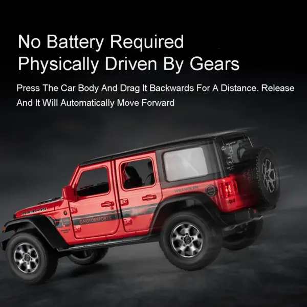 1:22 Scale Diecast Wrangler SUV Model Toy - Image 4
