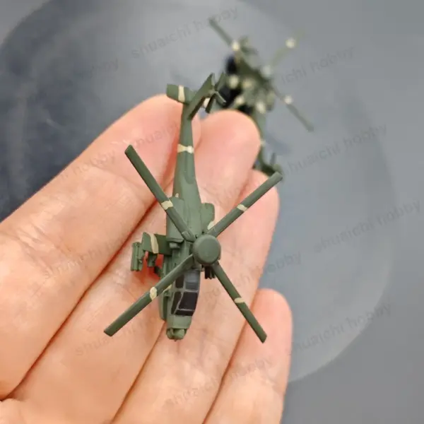 2PCS AH-64 Helicopter Models 1/400 1/350 Scale - Image 4