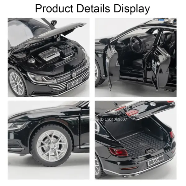 1:32 Scale Police Car Alloy Model with Sound - Image 3