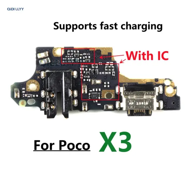 USB Charging Port Dock for Xiaomi Poco X3 Series - Image 3