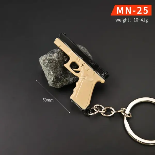 Chicken Dinner Game Keychain Set with P90 and AWM - Image 6