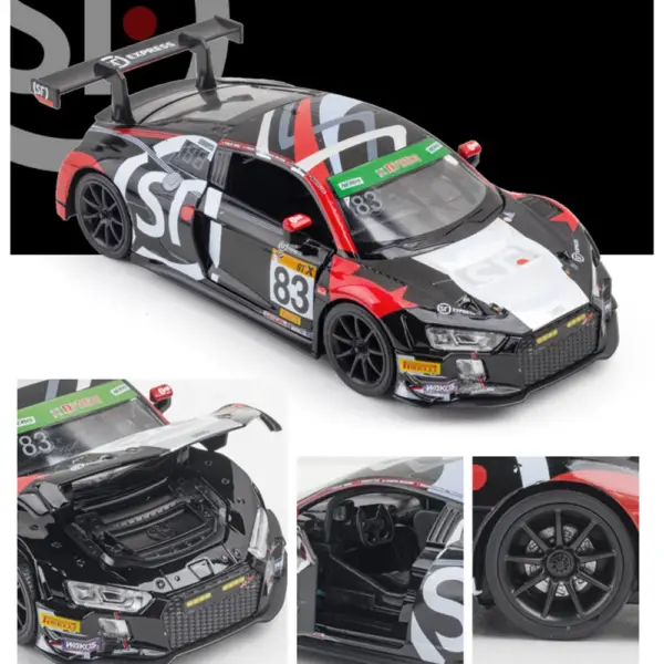 1:32 Audi R8 Bentley GT3 Diecast Model Car - Image 3