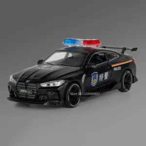 1:32 M8 M4 Police Car Model with Sound Light 16 S8d555ead4761442ca0c3f9ccf4b713489