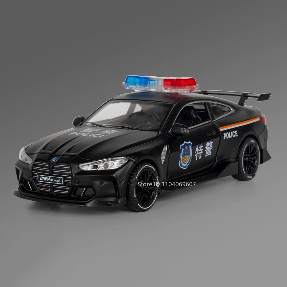 1:32 M8 M4 Police Car Model with Sound Light 7 1:32 M8 M4 Police Car Model with Sound Light - Image 7