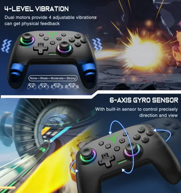 Wireless Bluetooth Game Controller for Switch/PC - Image 6