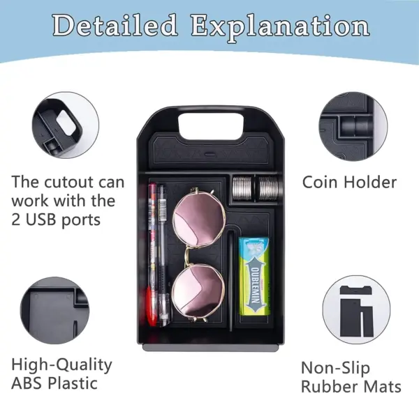Toyota RAV4 Center Console Organizer 2019-2024 - Image 4