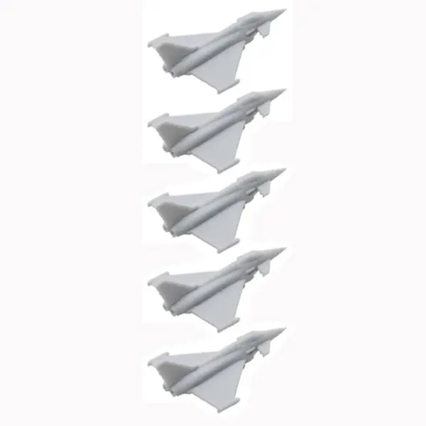 5PCS Typhoon EF-2000 Fighter Aircraft Resin Models - Image 7