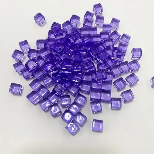 100 Pcs Clear 8mm Acrylic Square Dice Set - Image 22