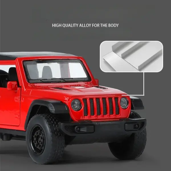 1:36 Jeep Wrangler Diecast Model Car - Image 4