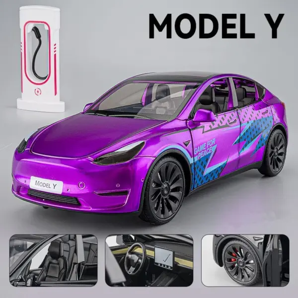 1:24 Alloy Model Y 3 S SUV Diecast Car - Image 33