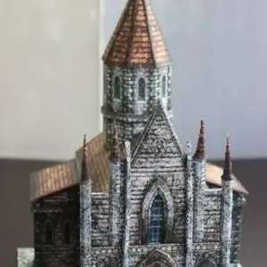 1/87 Medieval Cathedral Castle Paper Model Kit 18 S8e1e451fb18b4063a6148dabdaf0989bE