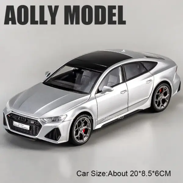 1:24 Scale RS7 Sportback A8 Diecast Model Car - Image 8