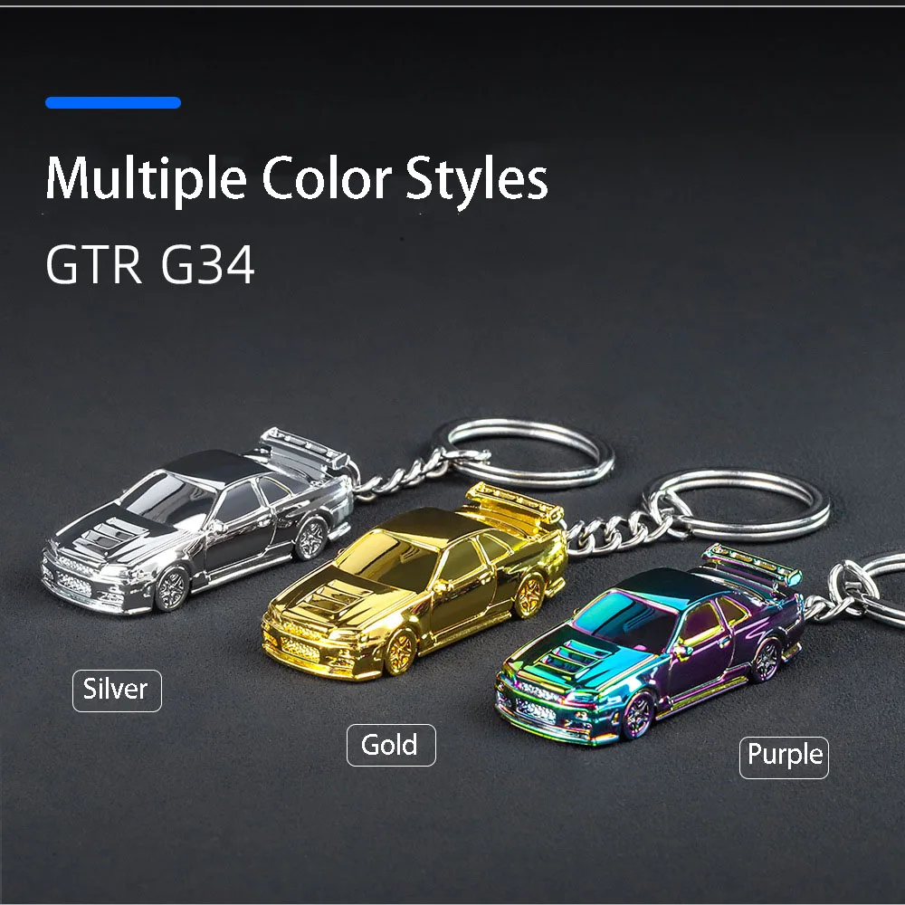 1:64 GTR R34 Audi RS7 Metal Model Car Keychain 3 1:64 GTR R34 Audi RS7 Metal Model Car Keychain - Image 3