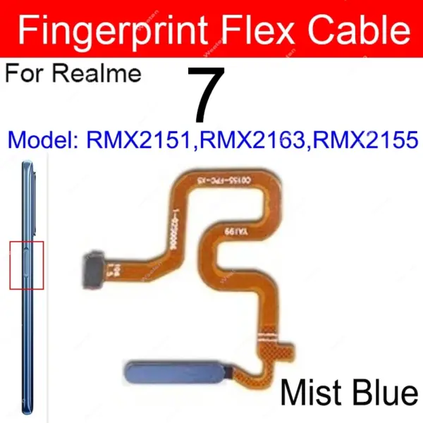 Realme Fingerprint Sensor Flex Cable for 7 8S 9Pro - Image 10