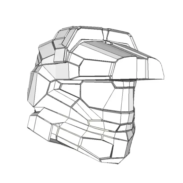 Locus Helmet 3D Paper Model Kit - Image 8