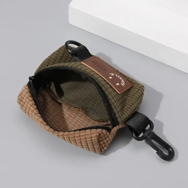 Brown Corduroy Cycling Sports Backpack - Image 3