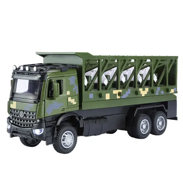 1:35 Alloy Military Truck Model Vehicle - Image 5