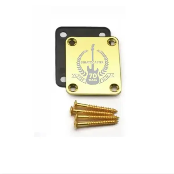 Tele Electric Guitar Neck Plate with Screws - Image 6