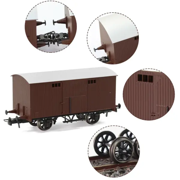 HO Scale 1:87 Model Train Box Car C8728 - Image 4