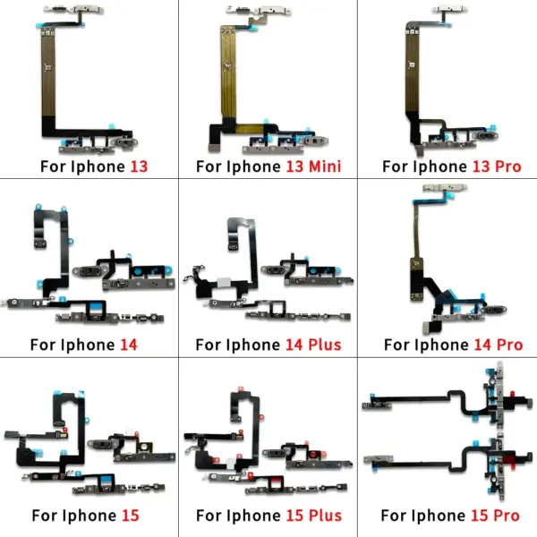 Power Button Flex Cable for iPhone 13-15 Pro Max - Image 4