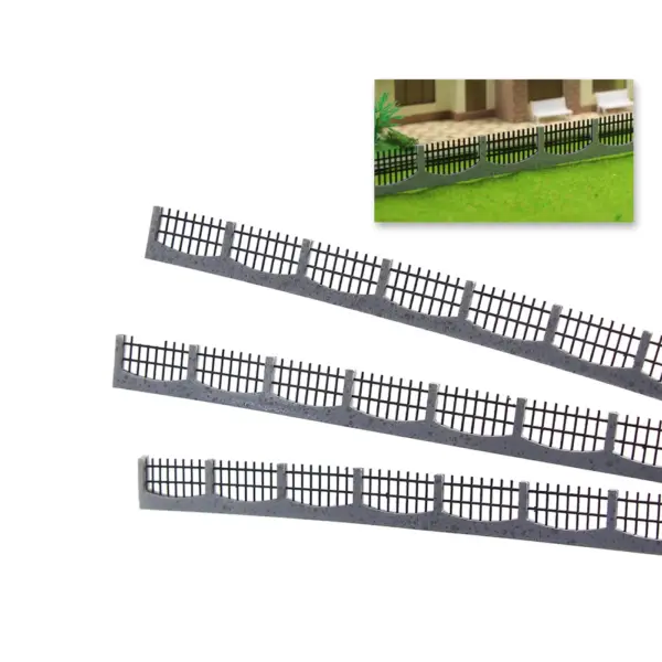 3PCS 34.5cm OO HO Scale Model Fences - Image 2